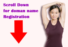 Scroll Down For Doman name Registration